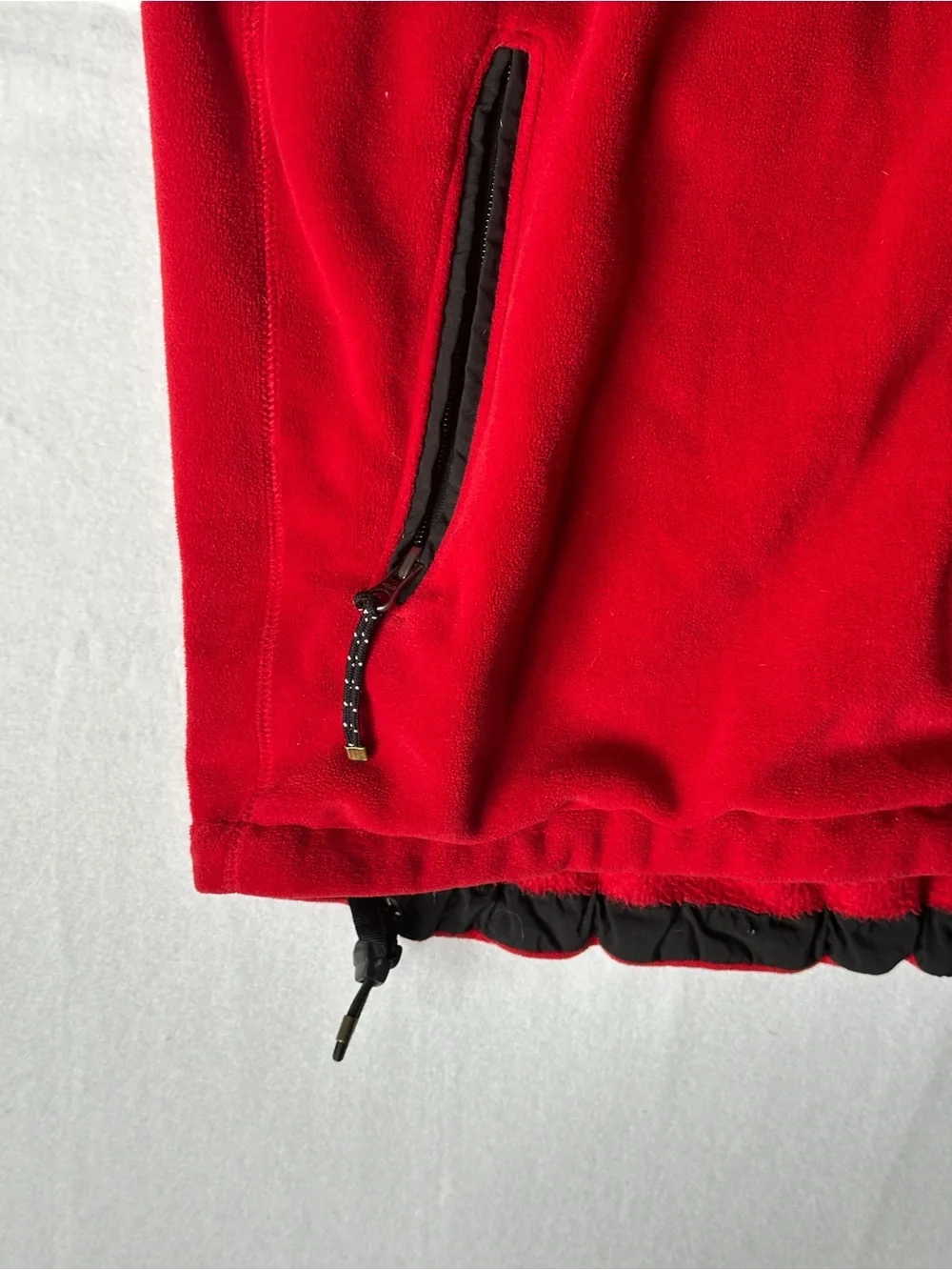 Vintage Polo Sport Ralph Lauren Polartec Fleece Jacket XL Red Black